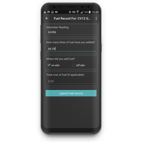 Vehocheck-defect-checks-add-fuel-capture Vehocheck vehicle defect app screen